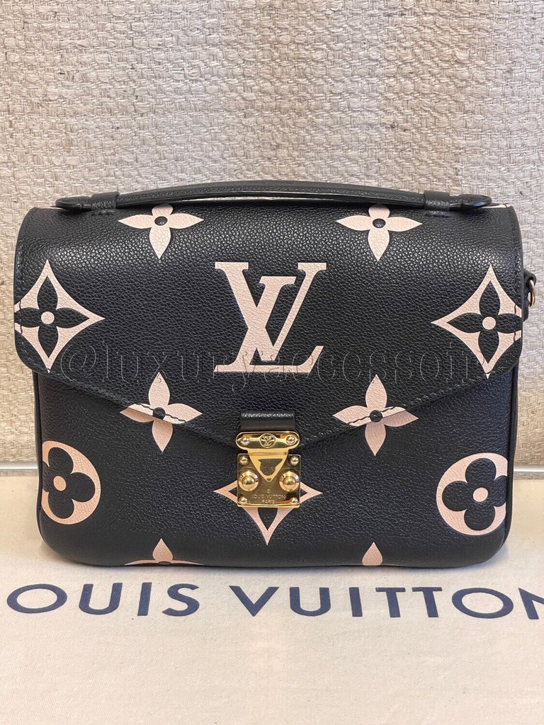 100 Original Louis Vuitton Pochette Metis Empreinte bicolor